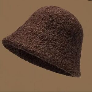 Cozy Brown Bucket Hat New Without Tag
